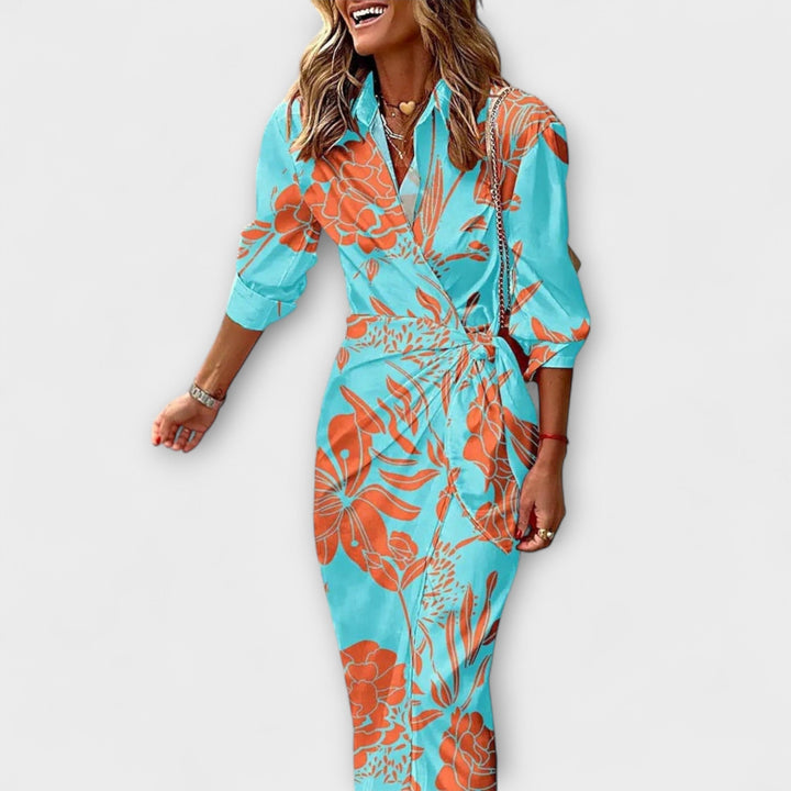 Clarissa - Robe Chemise Midi Rayée