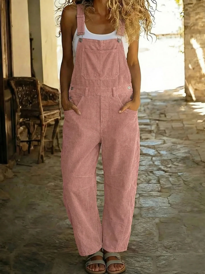 Rose™ - Salopette fluide en coton avec finitions délicates