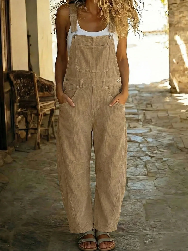 Rose™ - Salopette fluide en coton avec finitions délicates