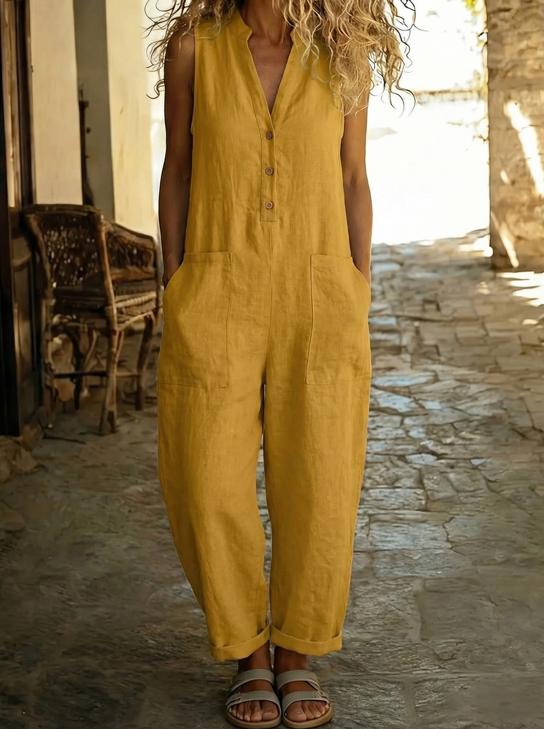 Garance - Combinaison élégante sans manches