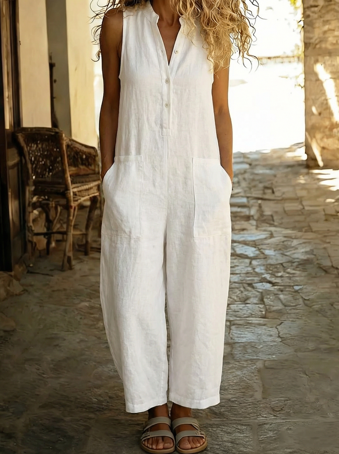 Garance - Combinaison élégante sans manches